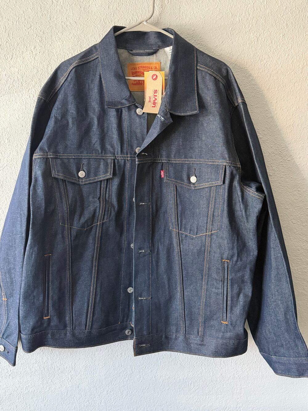 Levi's Men's size 3XL Dark Blue Denim Trucker Jacket